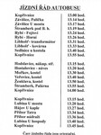 Jízdní řády autobusů