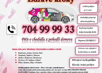 Mobilní pedikúra - Zdravé kroky