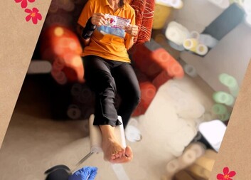 Výherkyně naší pedikúry Zdravé kroky